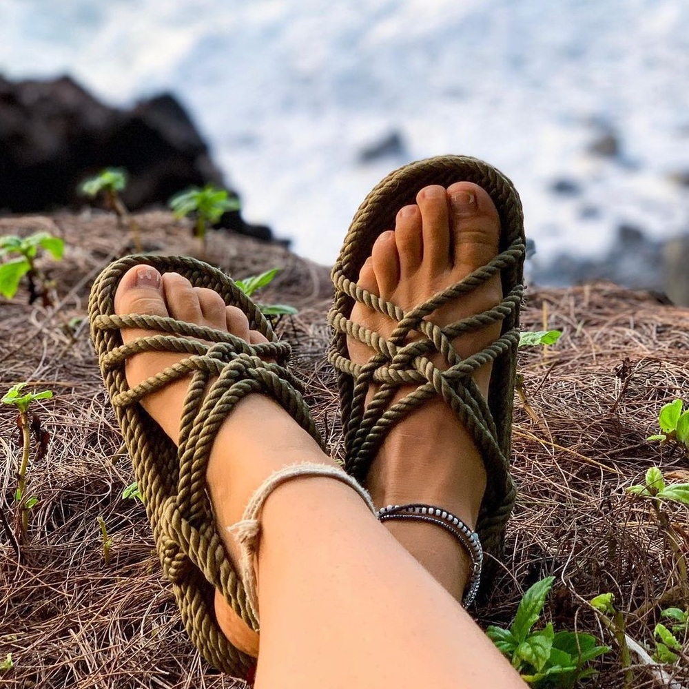 {CORDA} Green Sandals